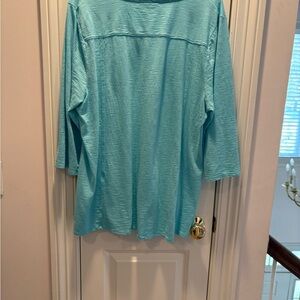 Chico's Light Blue Long Sleeve Top